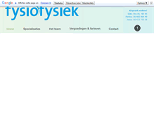 Tablet Screenshot of fysiofysiek.nl